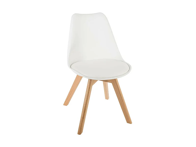 Silla de comedor Baya blanco 81x48x55,2 cm