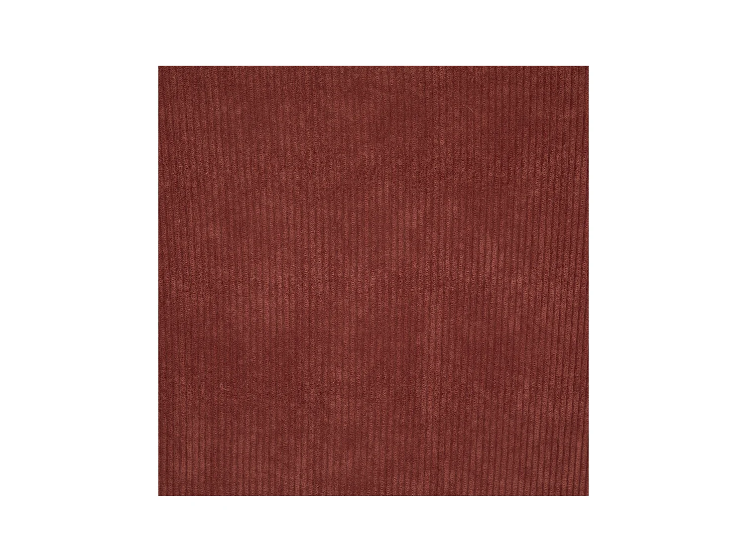 Chaise Fauteuil de table en Velours côtelé Terracotta et pieds en métal Noir