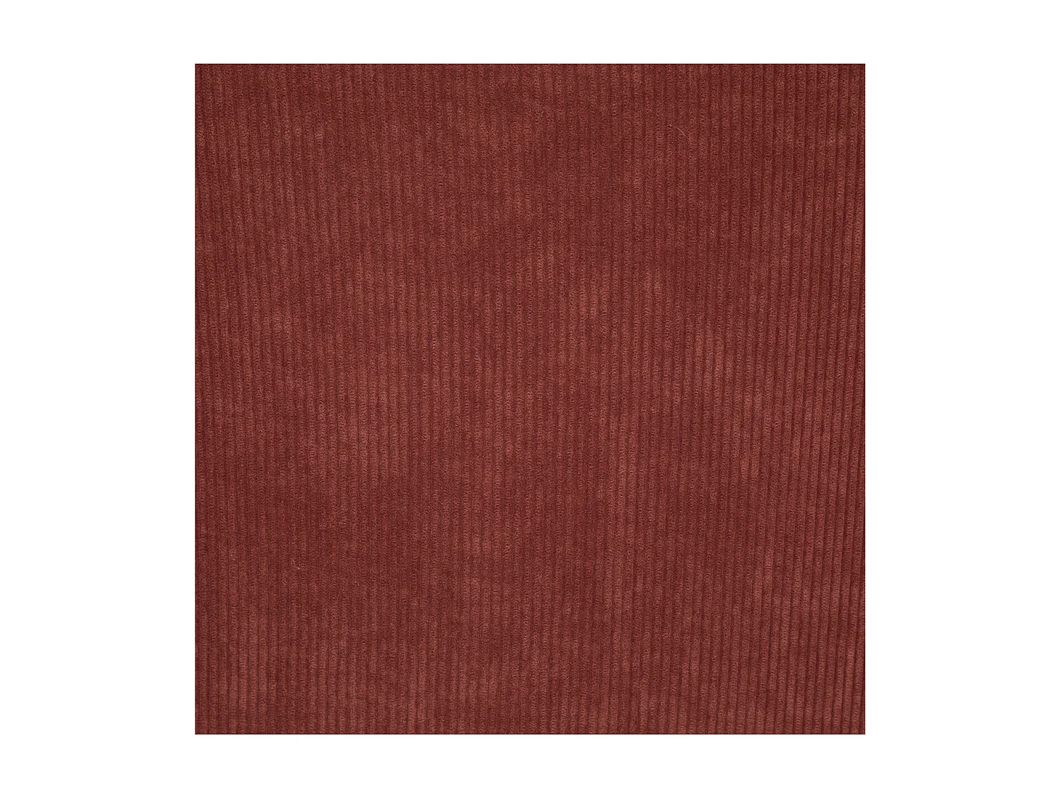 Chaise Fauteuil de table en Velours côtelé Terracotta et pieds en métal Noir