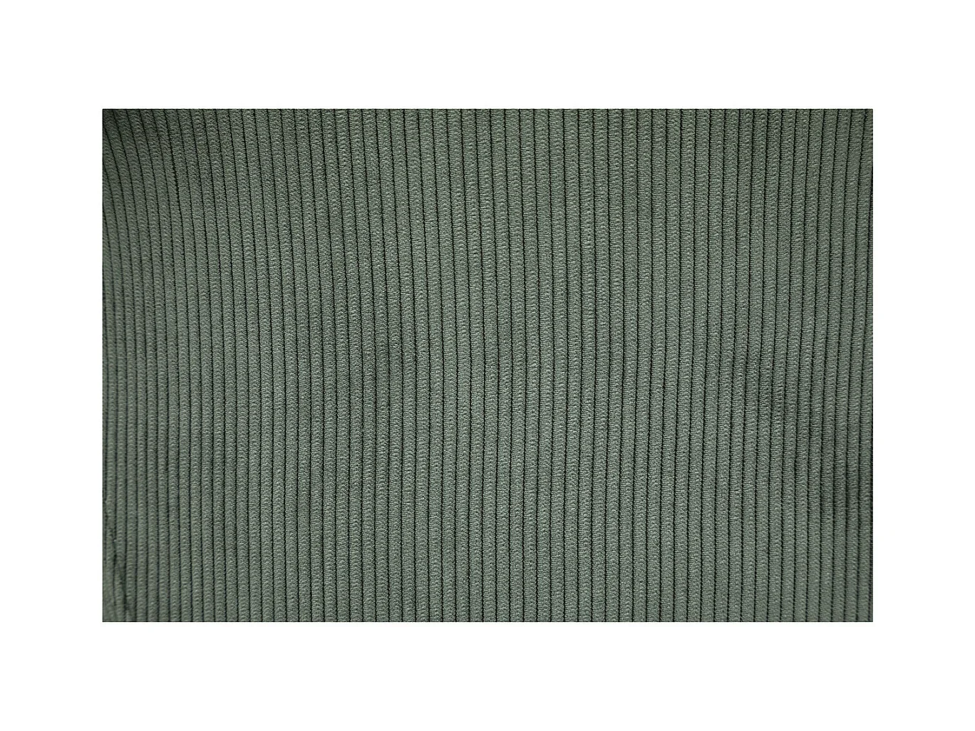 Chaise à accoudoirs pour Enfant en Velours Vert Kaki côtelé H 56 cm