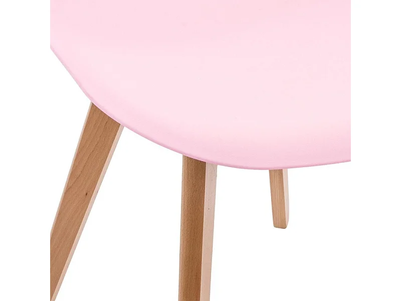 Kinderstuhl Holz rosa 56,5x31x32cm