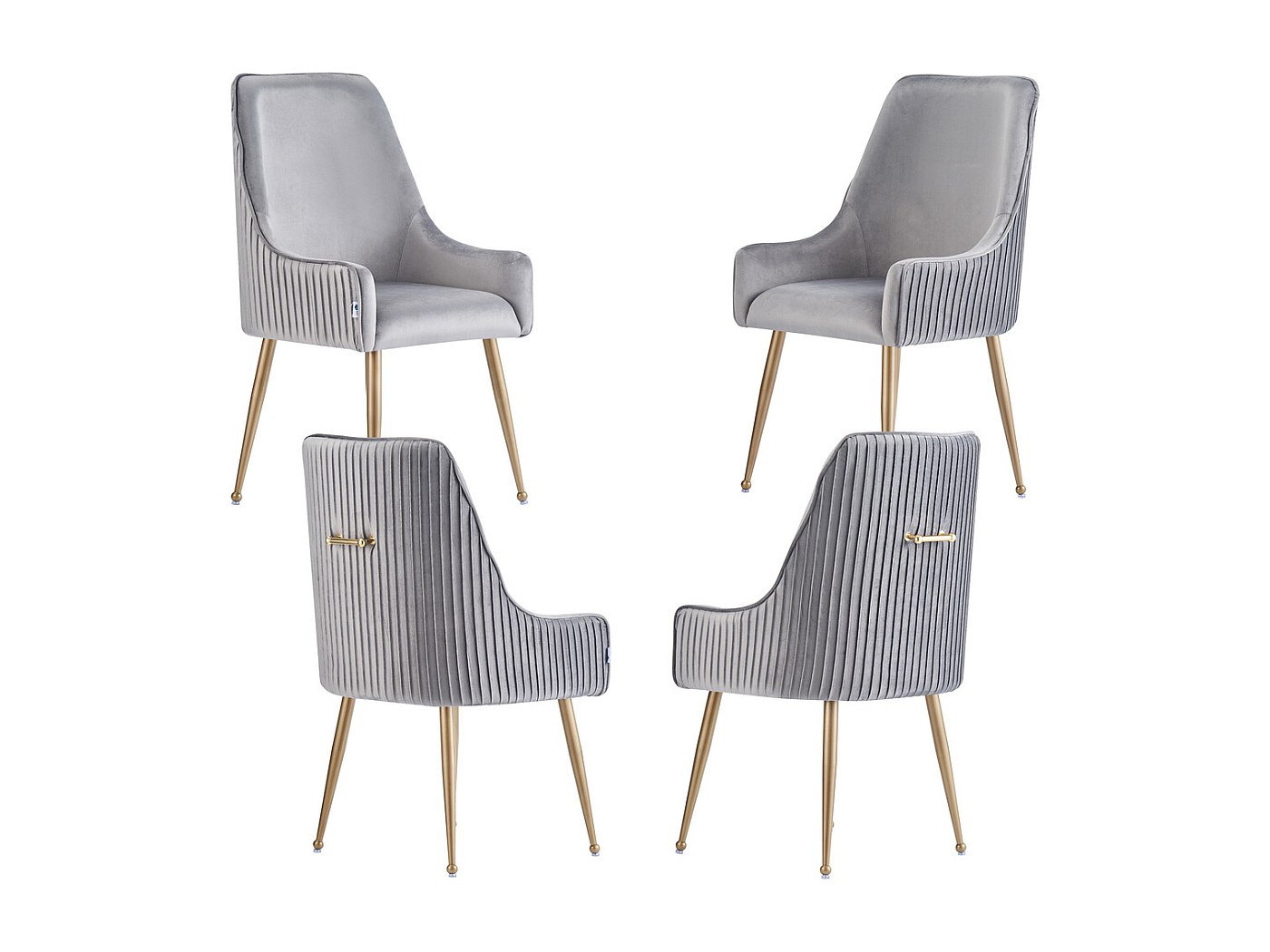 Canapé 1 Place HOMCOM – Tissu Gris, Pieds Dorés, Poches Latérales – Dimensions 81x84x87 Cm – Pour Salon, Bureau, Chambre