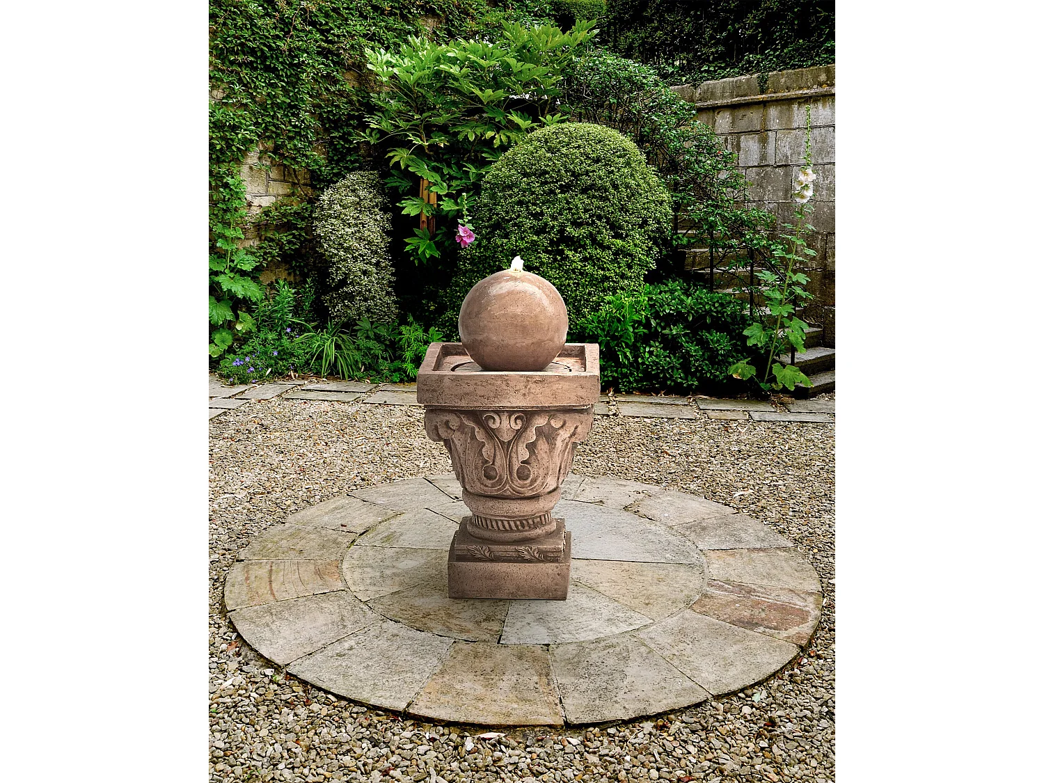 Fontaine de jardin VELINO Beige