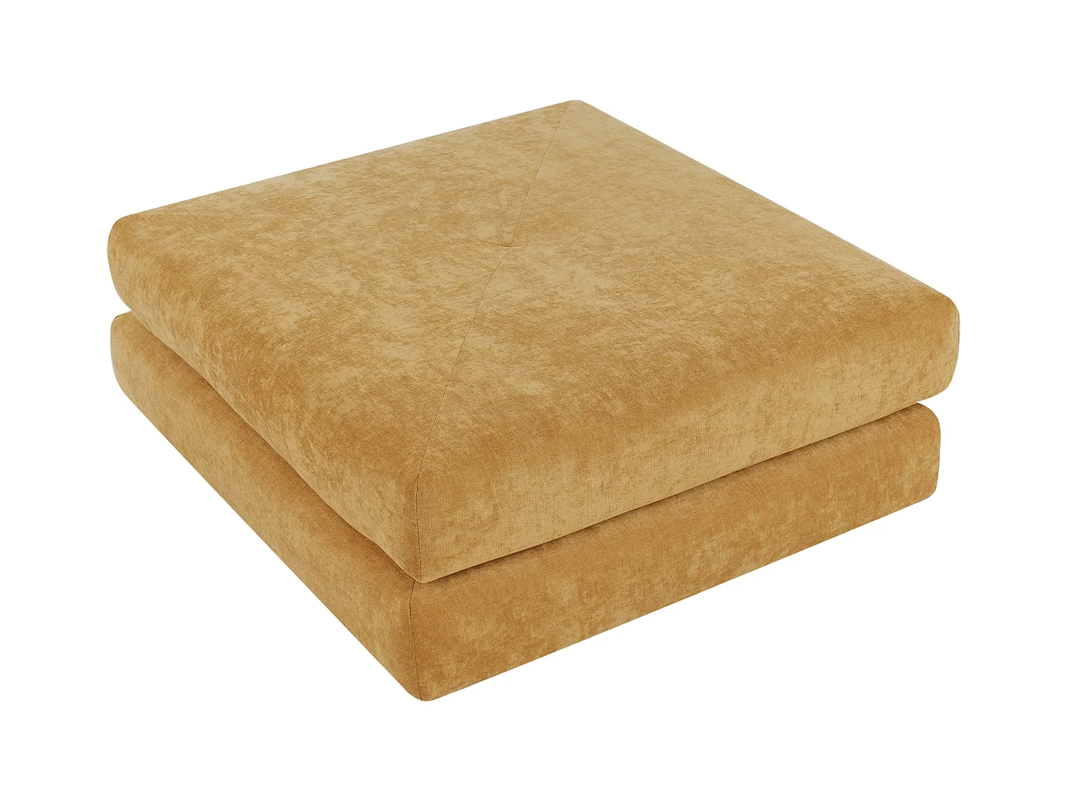 1-Sitzer Schlafsofa OLDEN Stoff Senfgelb