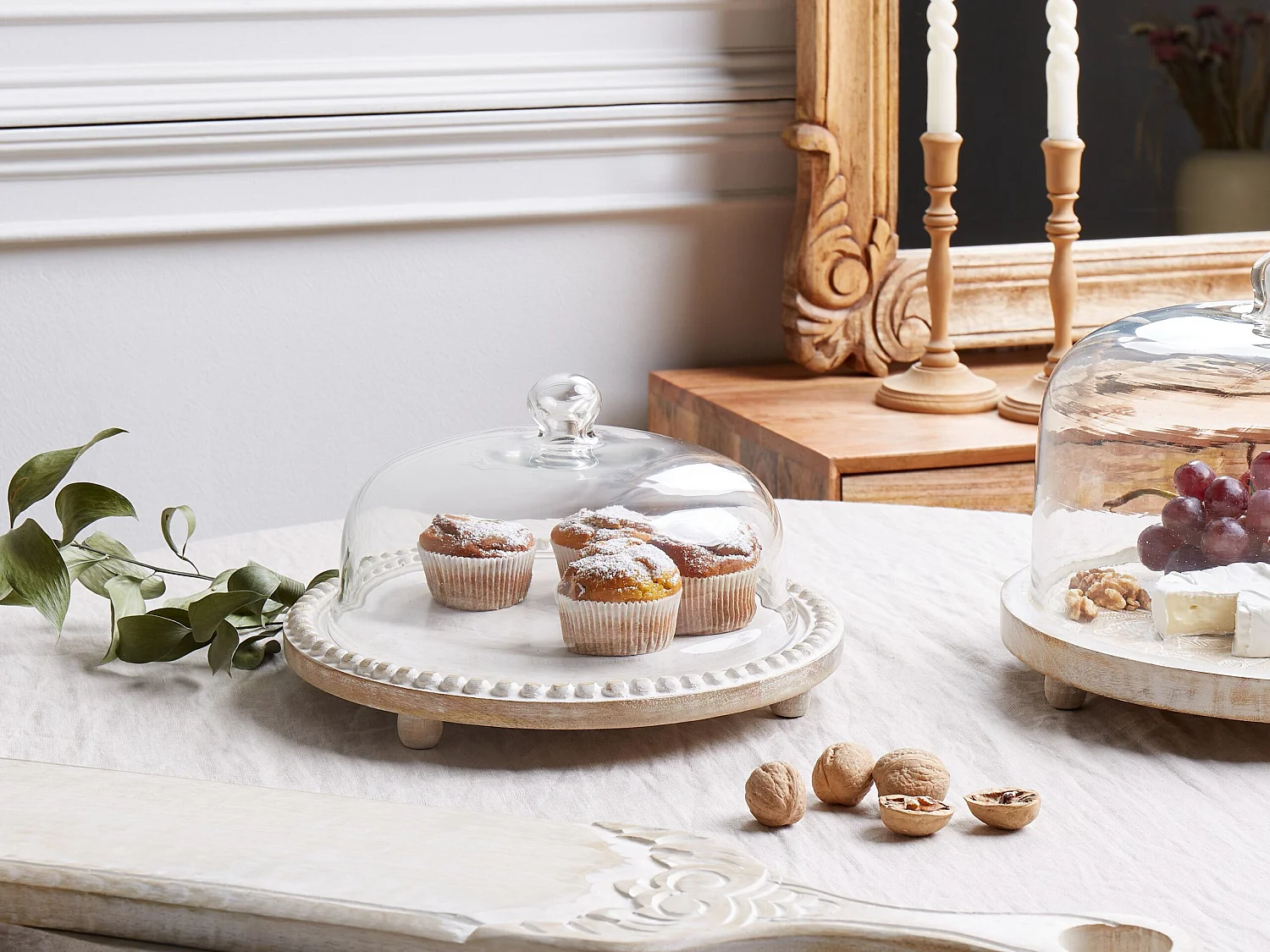 Suporte para bolos DENDERA Mangueira de mangueira Castanho claro