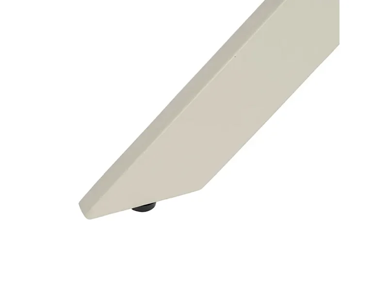 Table à manger ronde crème et bois 120 cm OASIS