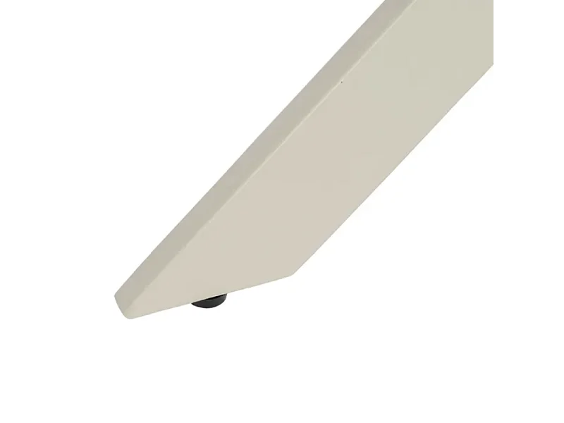 Table à manger ronde crème et bois 120 cm OASIS