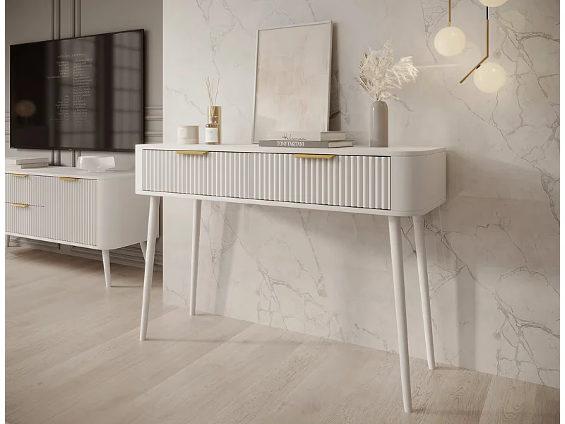 Consolle Bondi/MDF/Cassetto/Bianco