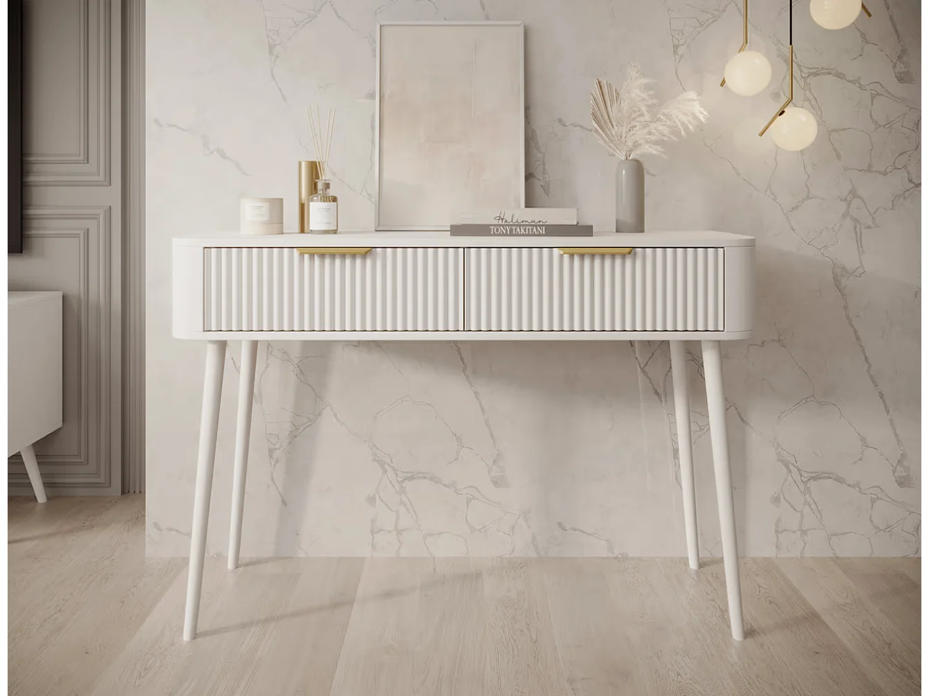 Console Bondi/MDF/Tiroir/Blanc