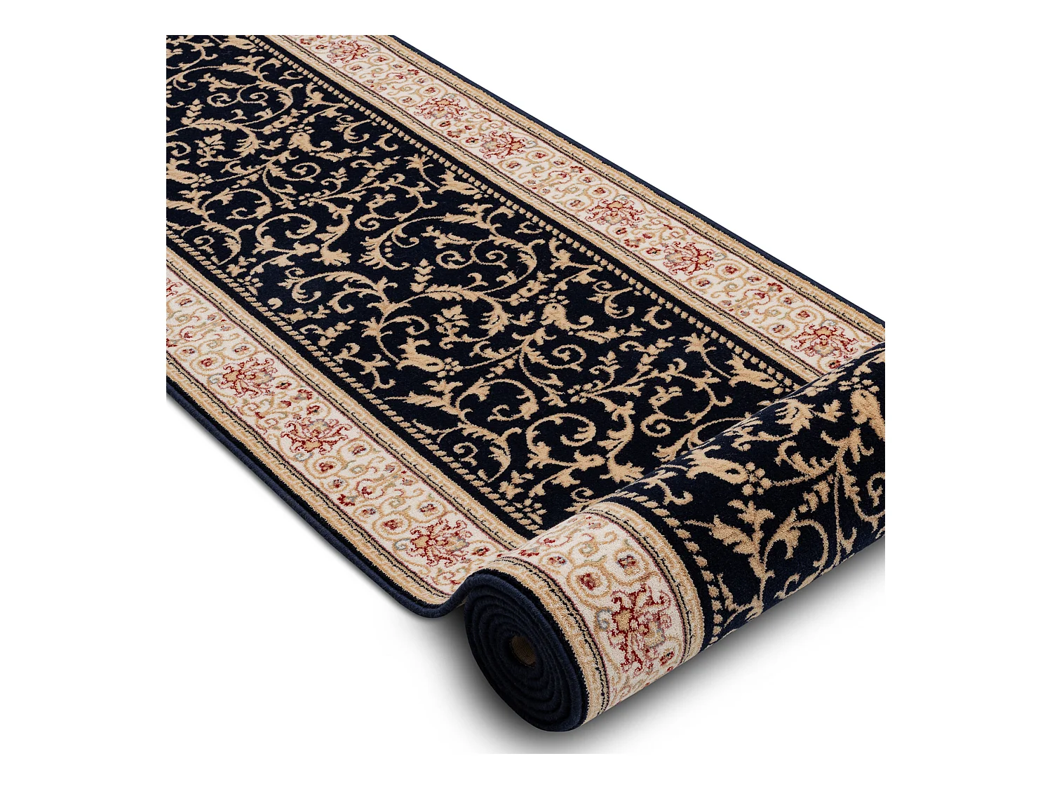 Chodnik NAIN wełniany Ornament 2904 51011 beż / granat 80cm 80x100 cm