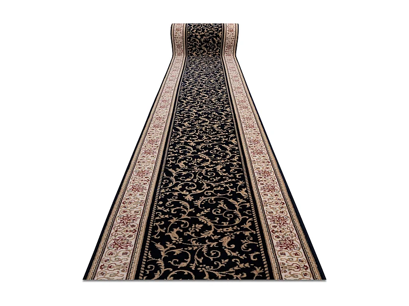 Läufer Wolle NAIN Ornament 2904 51011 beige / dunkelblau 100x650 cm