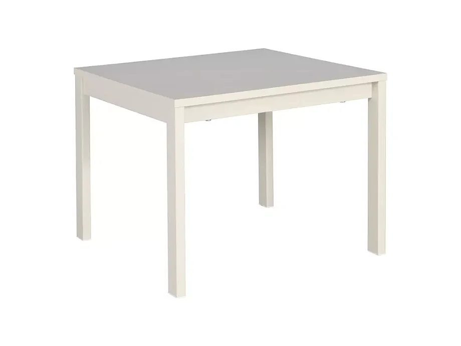 Table basse carrée blanc cassé de 50 cm SELI