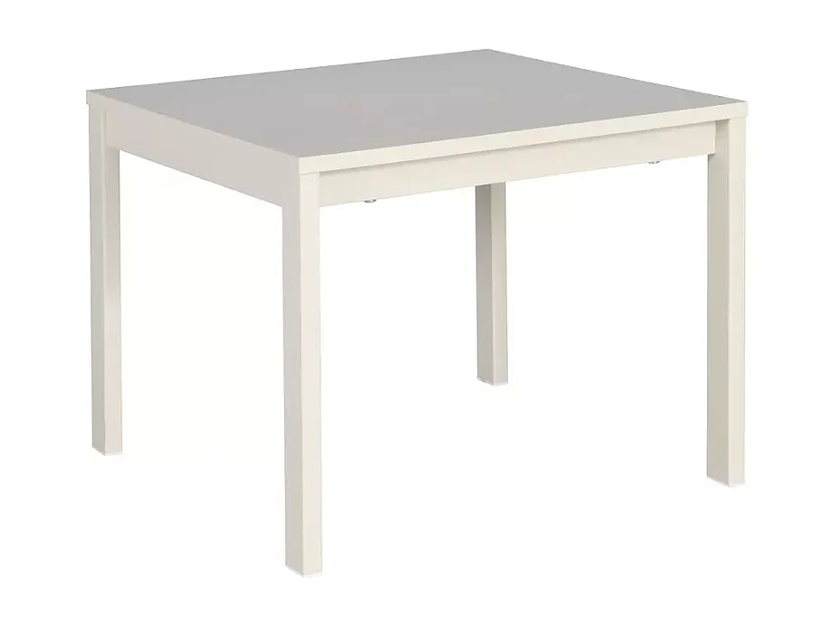 Table basse carrée blanc cassé de 50 cm SELI