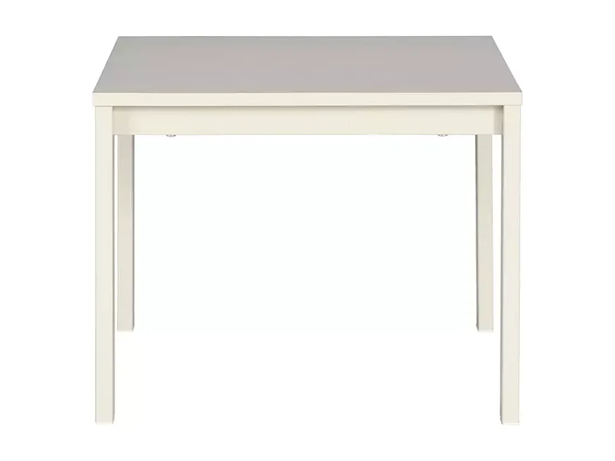 Table basse carrée blanc cassé de 50 cm SELI