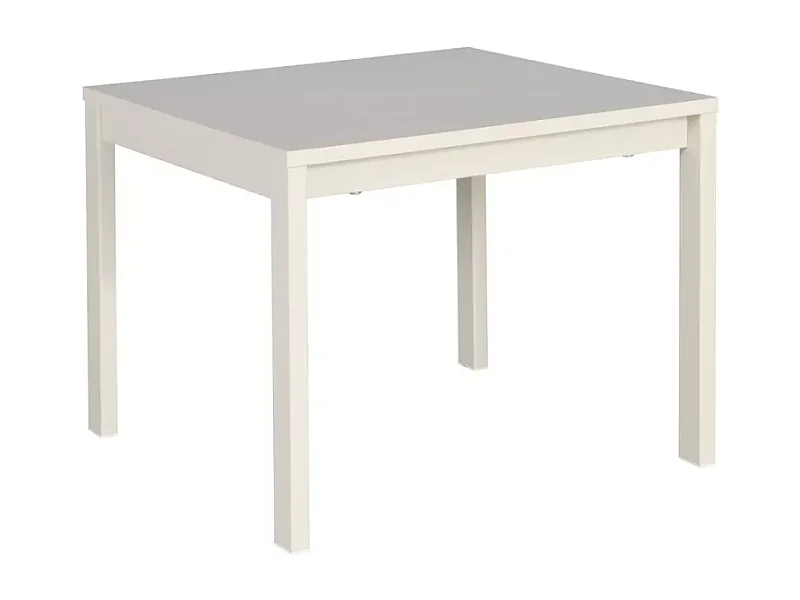 Table basse carrée blanc cassé de 50 cm SELI
