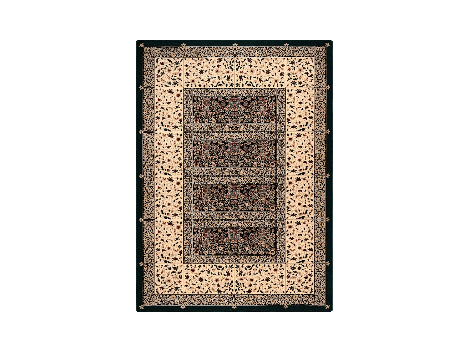 Tapis en laine POLONIA VITRAIL émeraude 2 135x200 cm