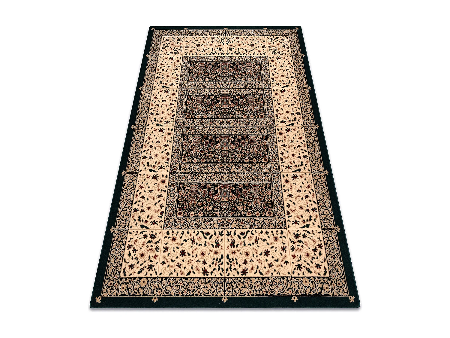 Tapis en laine POLONIA VITRAIL émeraude 2 200x300 cm