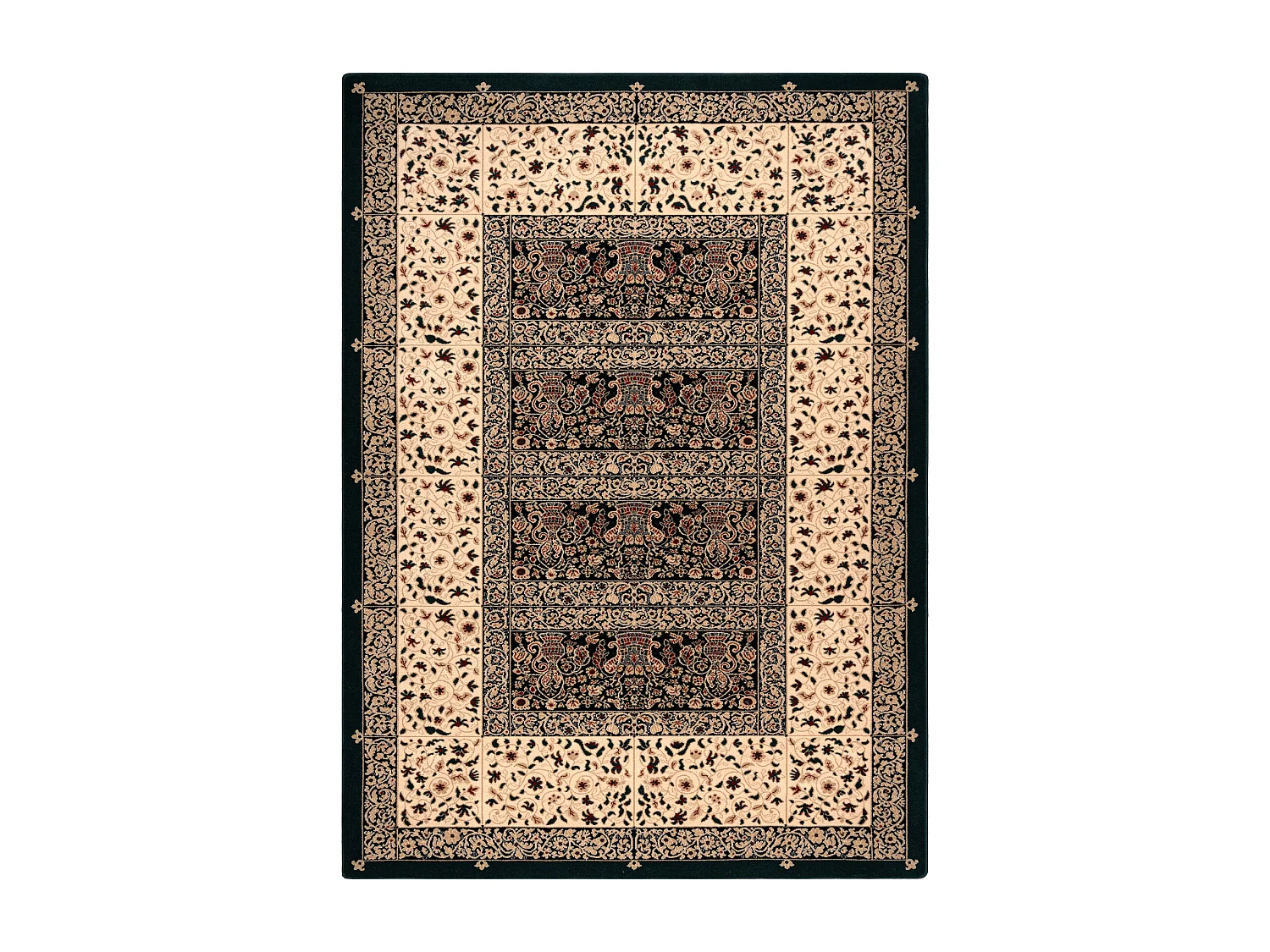 Tapis en laine POLONIA VITRAIL émeraude 2 200x300 cm