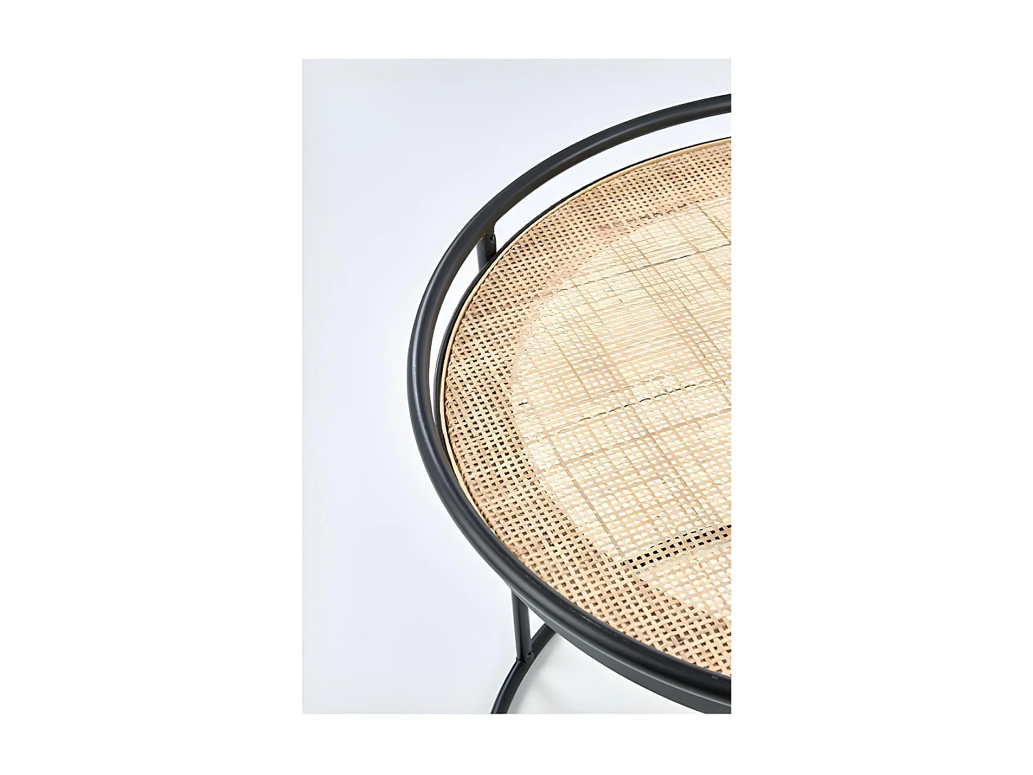 Tavolino da caffè Manado-Set/MDF/Metallo/Marrone&Nero