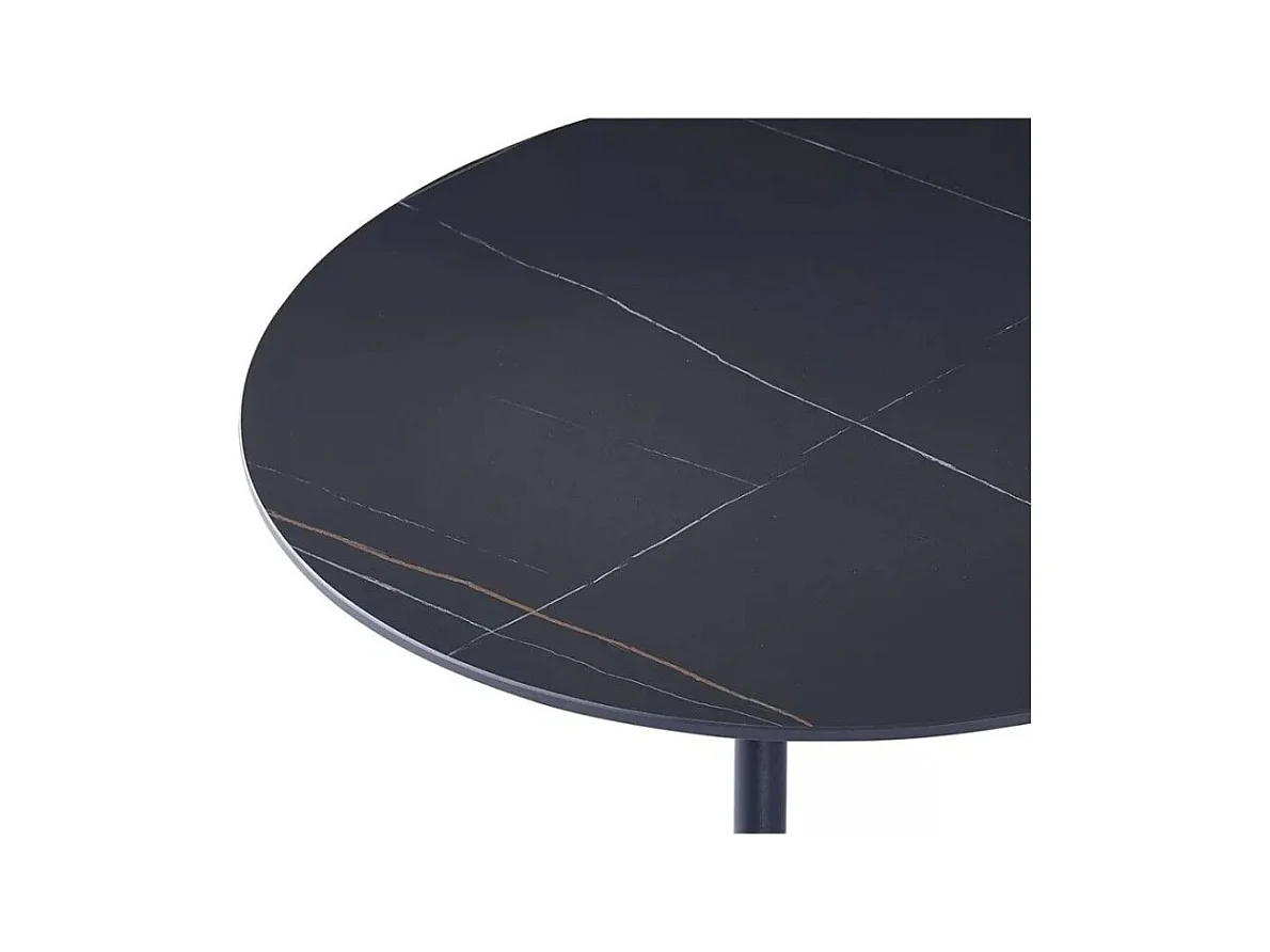 Tavolino Gemini-Set/MDF/Metallo/Bianco&Nero