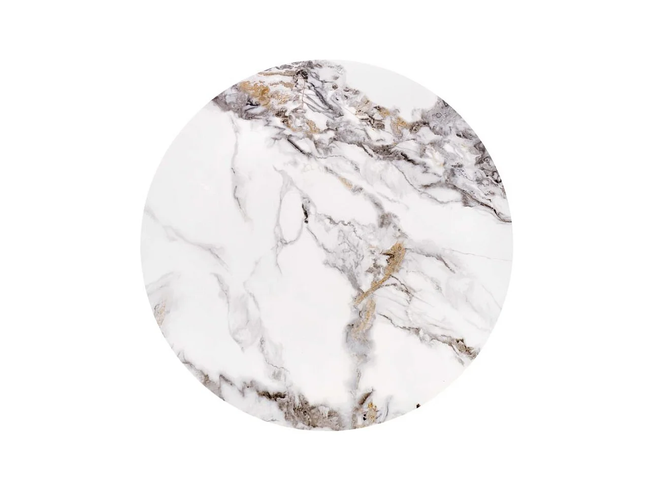 Tavolino Formosa-Set/MDF/Metallo/Bianco e Nero