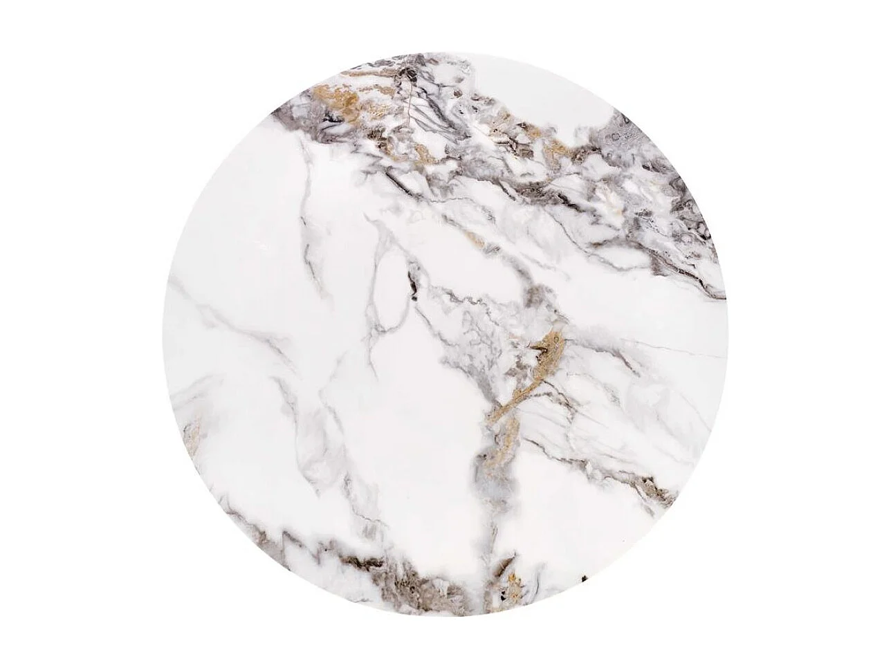 Tavolino Formosa-Set/MDF/Metallo/Bianco e Nero