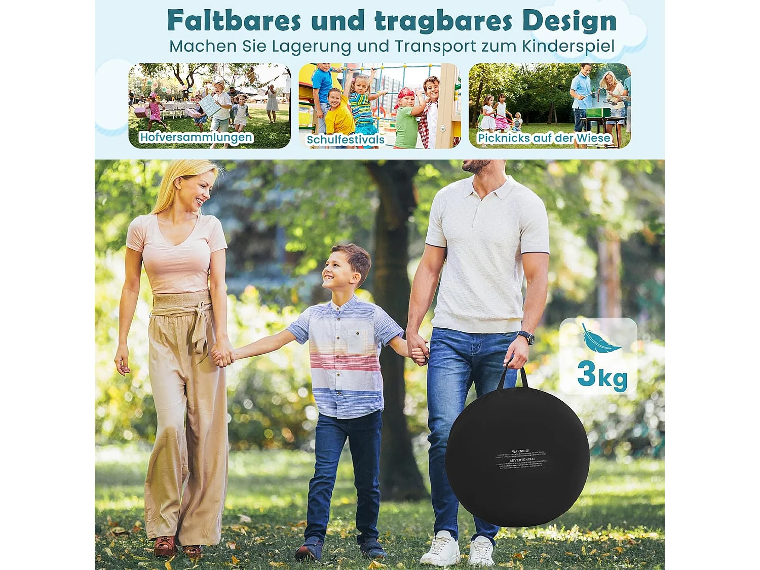 Groot dartbord voor kinderen, dartwerpspel set met 4 kickballen en draagtas, familiespel voor volwassenen en kinderen vanaf 6 jaar, donker + rood + blauwZB33687