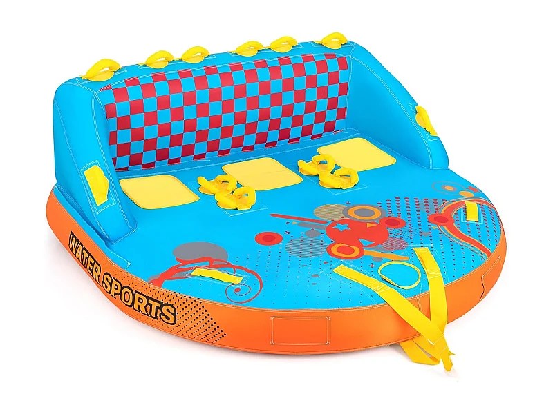 Funtube voor 3 personen, towable tube om op te zitten en te knielen, voor boot