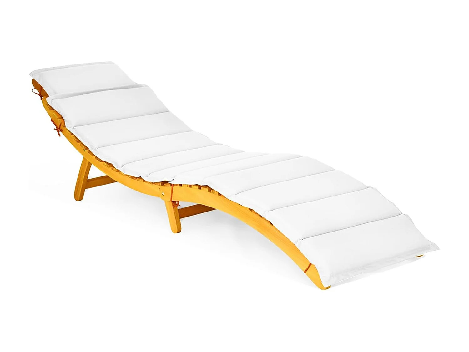 Zonneligstoel, hout, inklapbare ligstoel met kussen en inklapbare hoofdsteun, ergonomische ligstoel, terrasligstoel,houten ligstoel voor tuin, terras, achtertuin