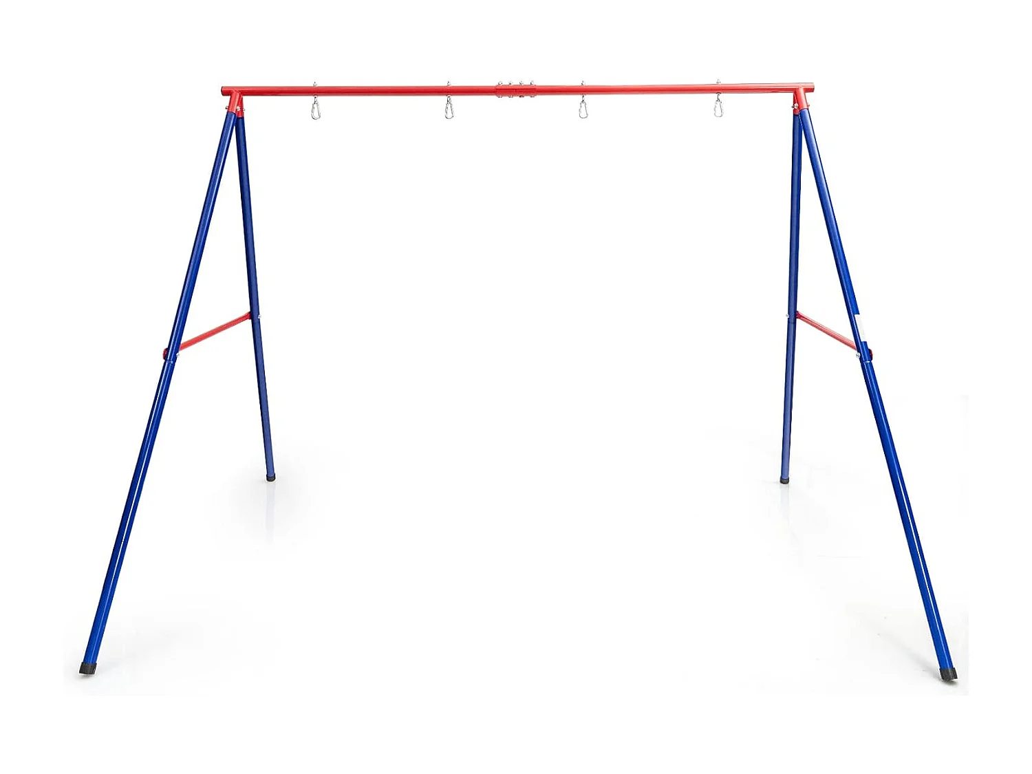 Schommelframe van metaal, belastbaar tot 250 kg, schommelframe met grondanker, voor nestschommel, kinderschommel, dubbele schommel (alleen frame) ZB32788-3