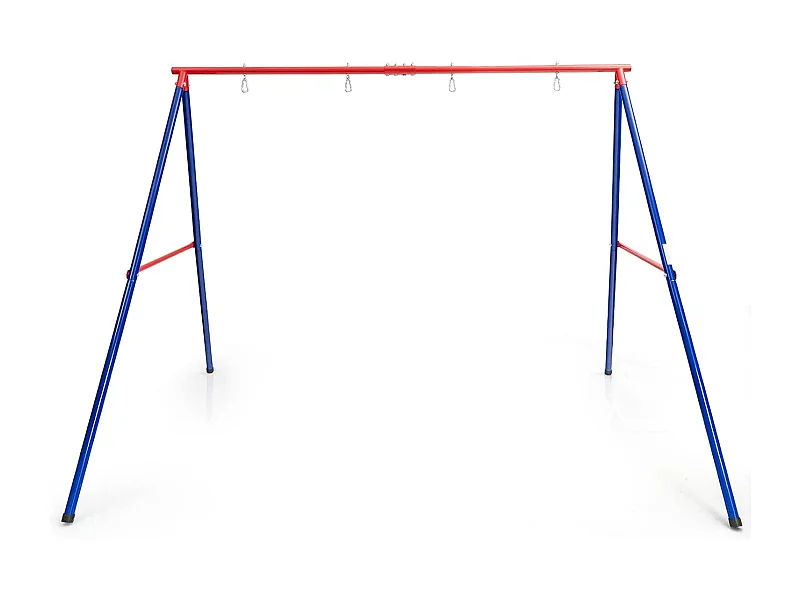 Schommelframe van metaal, belastbaar tot 250 kg, schommelframe met grondanker, voor nestschommel, kinderschommel, dubbele schommel (alleen frame) ZB32788-3