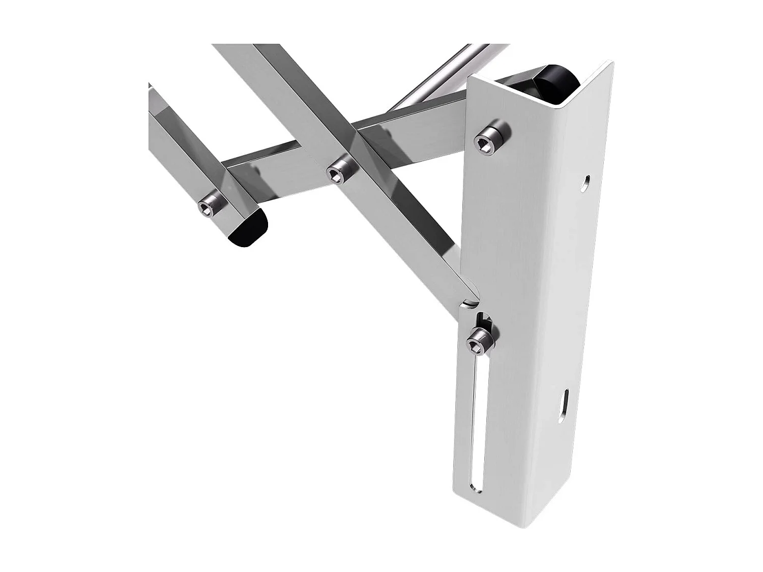 Droogrek voor wandmontage, wanddroger, uittrekbaar van roestvrij staal met 8 stangen, ruimtebesparende wandwasdroger, draagkracht 25 kg, voor bijkeuken, badkamer