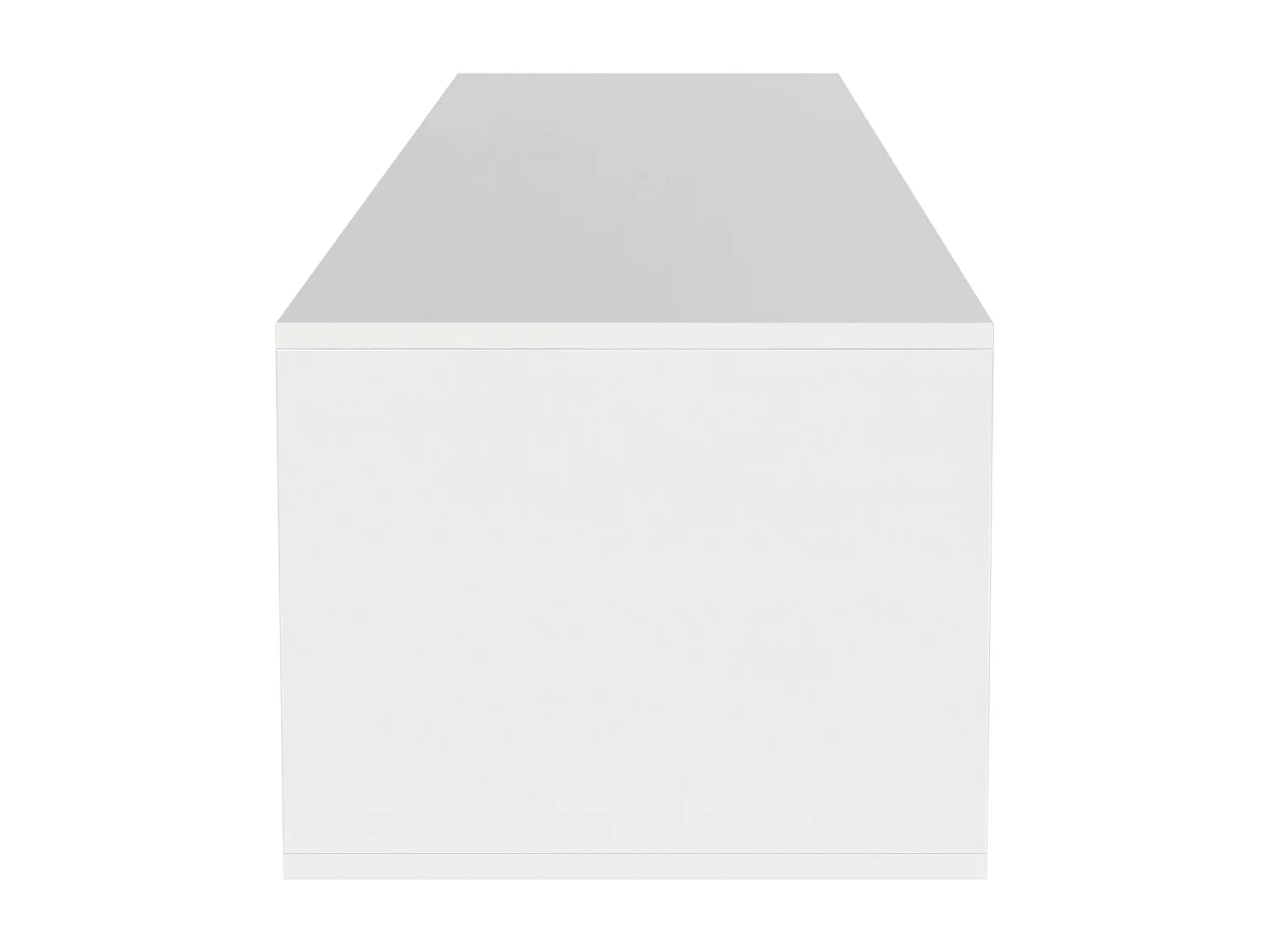 TV-meubel met 3 deuren en LED, wandmeubel, wit en zwart gelakt