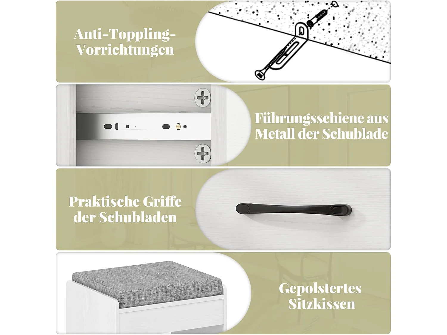 Make-uptafel met ledverlichting, 3 kleuren met instelbare helderheid, kaptafel met laadstation, kruk, spiegel, 4 laden & open planken, cosmeticatafel, witTG32199