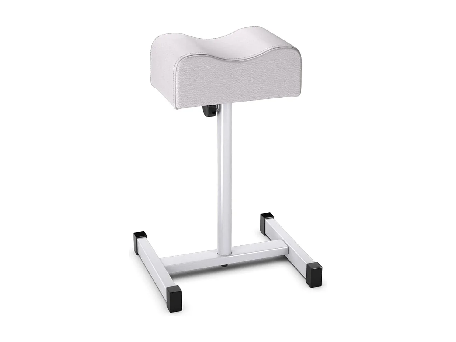 Pedicure kruk, beensteun, in hoogte verstelbaar van 45-65 cm, voetensteun, voetenbank voor nagelverzorging in salons, spa, witTN06765