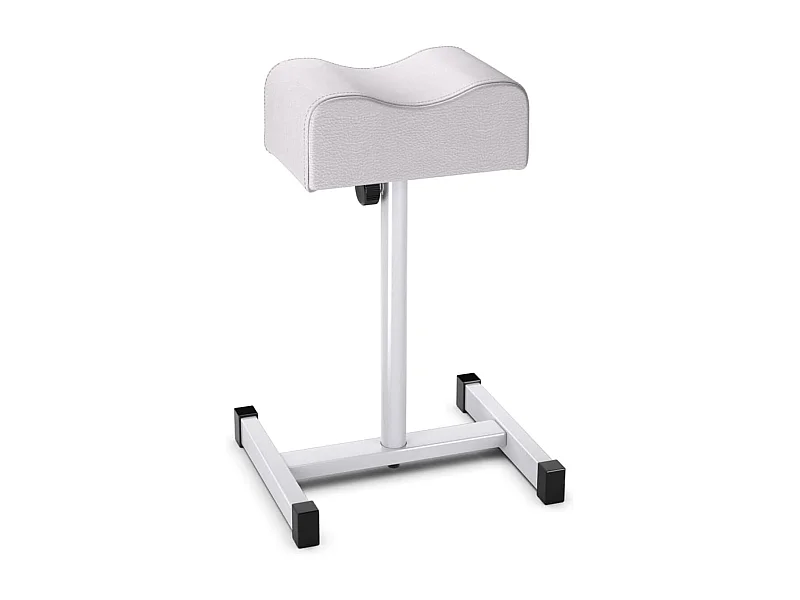 Pedicure kruk, beensteun, in hoogte verstelbaar van 45-65 cm, voetensteun, voetenbank voor nagelverzorging in salons, spa, witTN06765