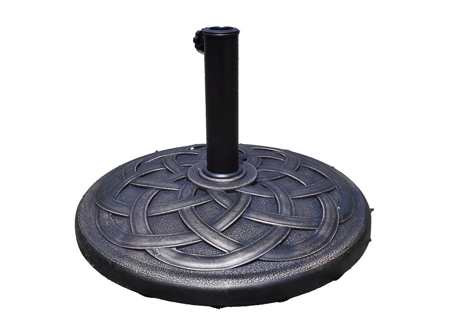 Parasolstandaard, marktparaplustandaard, parasolvoet, balkonparaplustandaard, parasol, standaard, rond, bronskleurig (model 1)