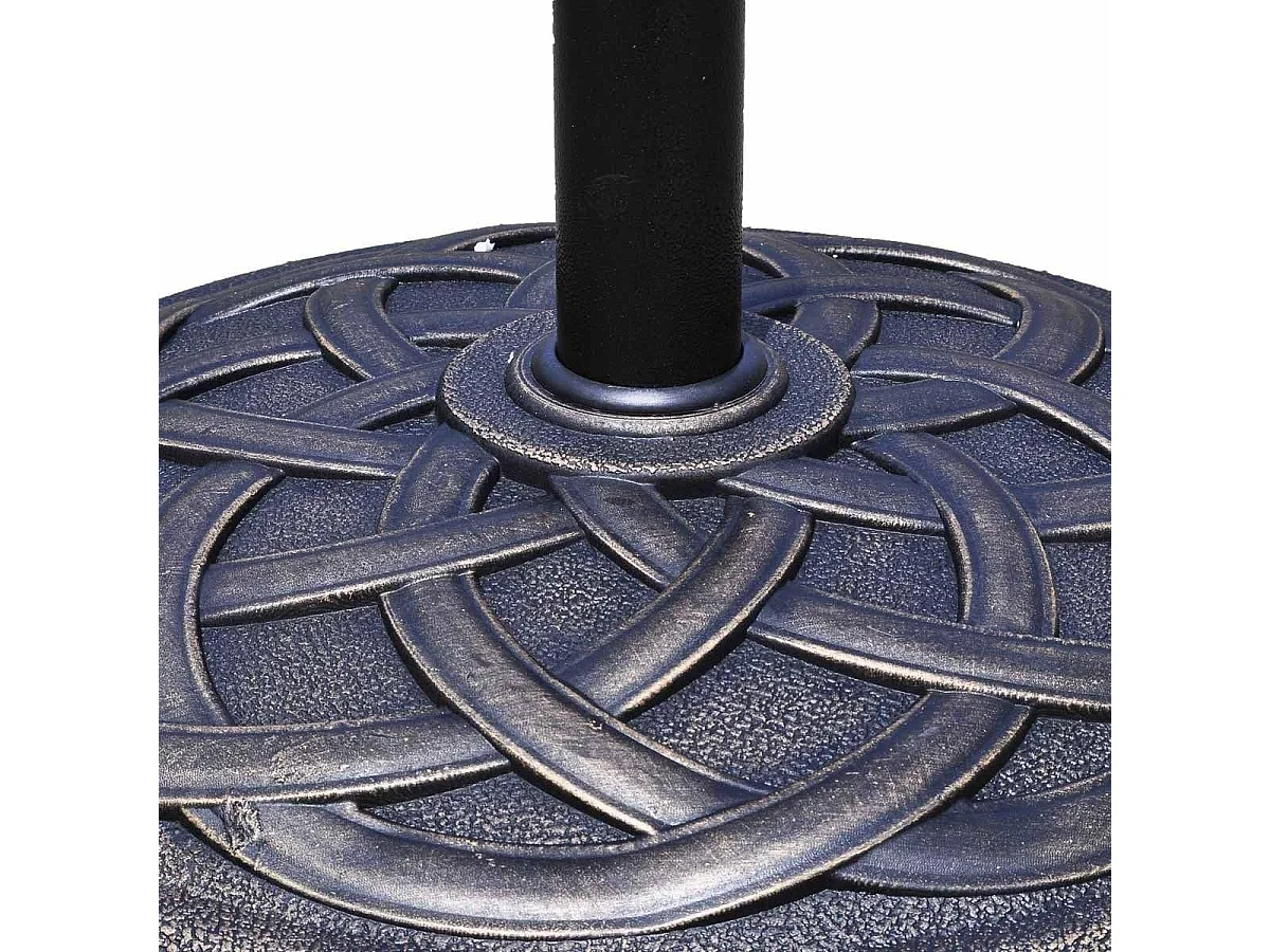 Parasolstandaard, marktparaplustandaard, parasolvoet, balkonparaplustandaard, parasol, standaard, rond, bronskleurig (model 1)