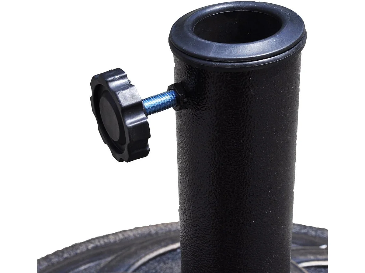 Parasolstandaard, marktparaplustandaard, parasolvoet, balkonparaplustandaard, parasol, standaard, rond, bronskleurig (model 1)