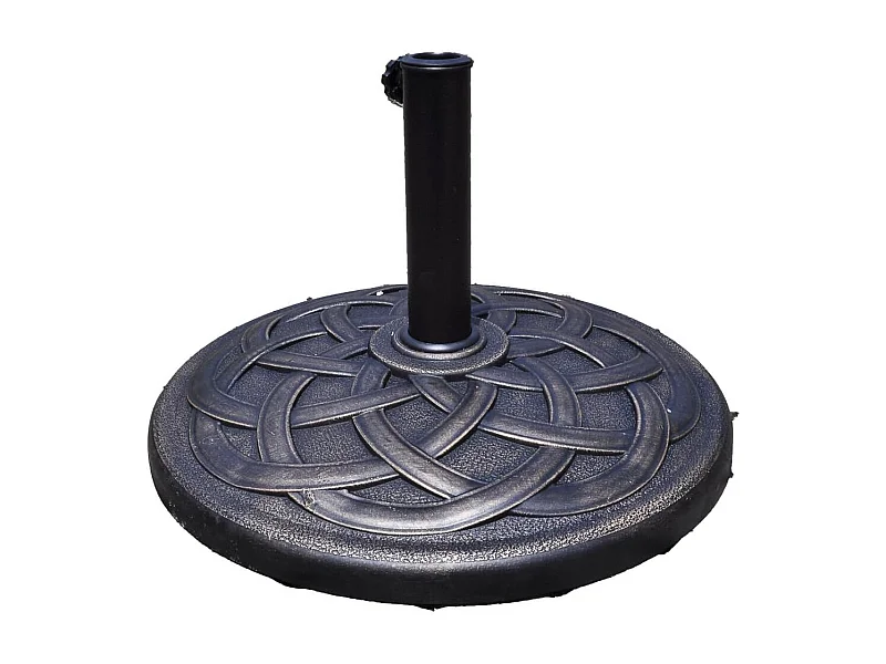 Parasolstandaard, marktparaplustandaard, parasolvoet, balkonparaplustandaard, parasol, standaard, rond, bronskleurig (model 1)
