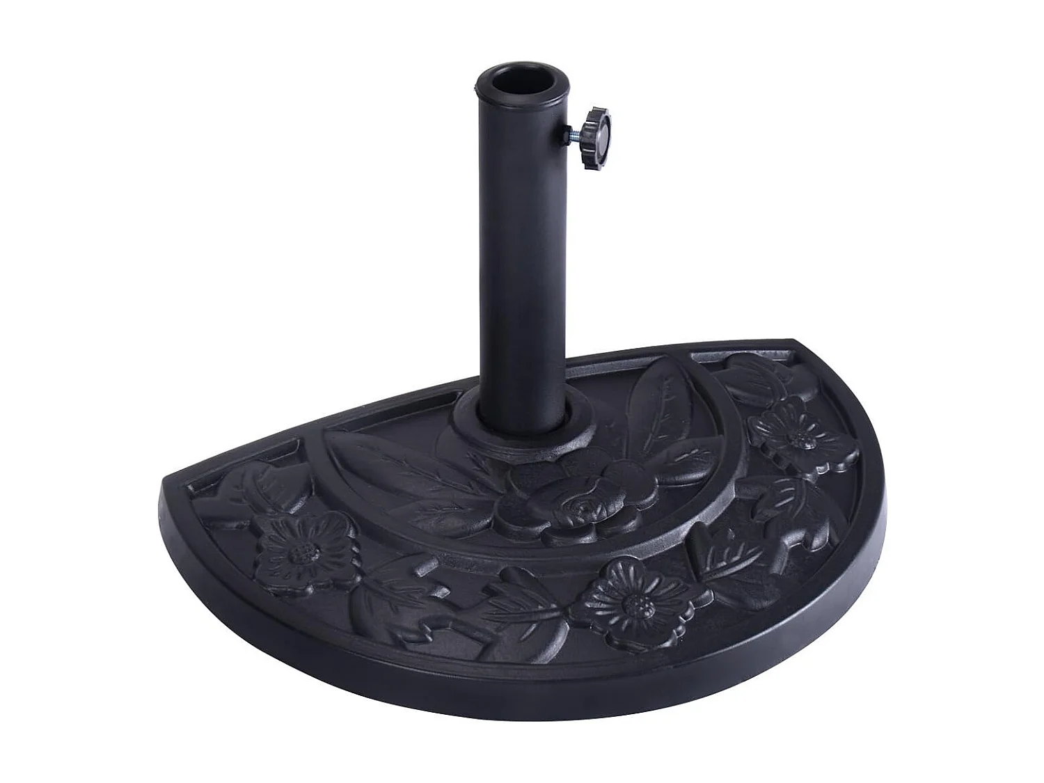 Parasolstandaard marktparasolvoet parasolvoet balkonparasolstandaard parasolstandaard halfrond zwart