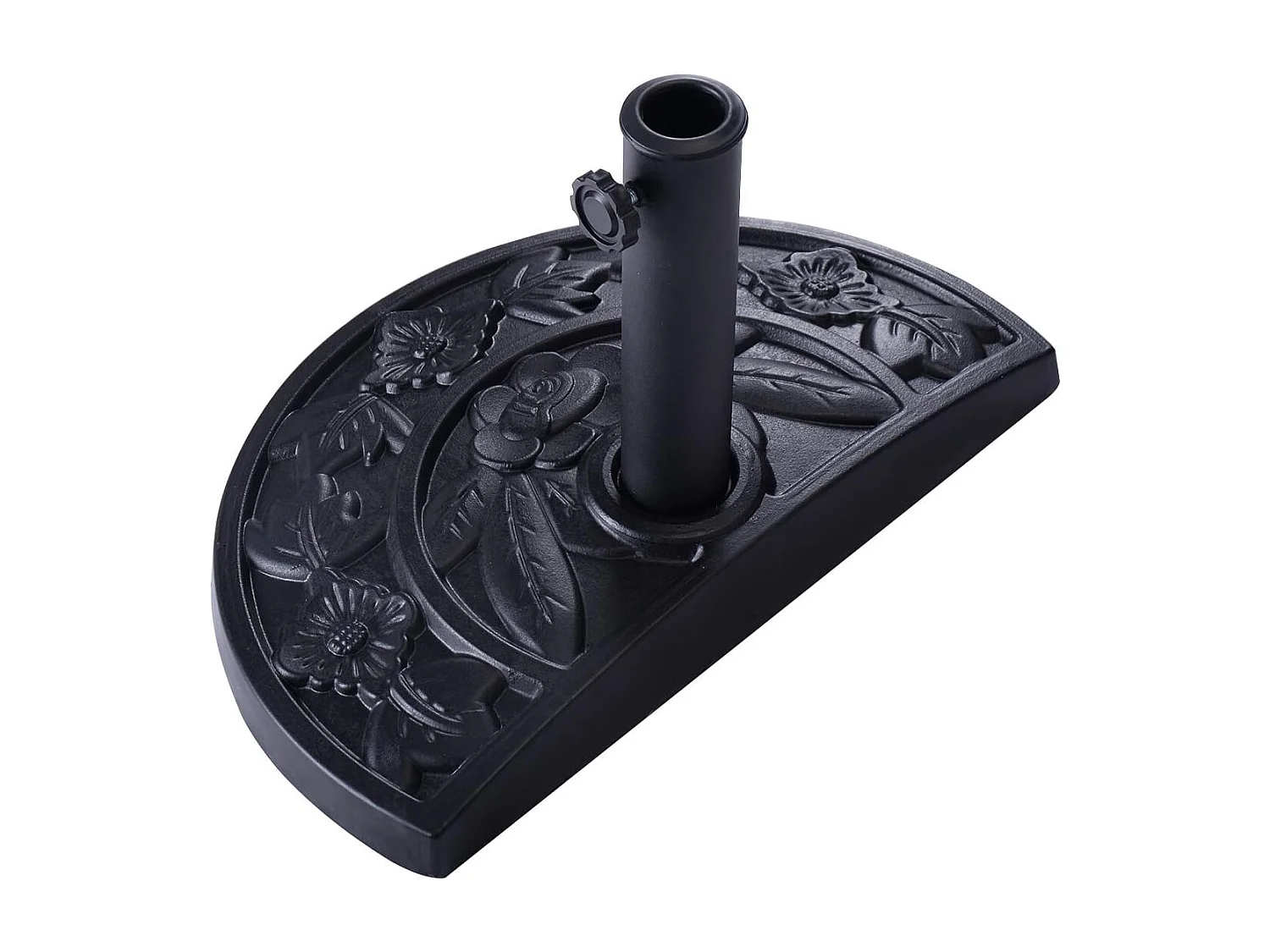 Parasolstandaard marktparasolvoet parasolvoet balkonparasolstandaard parasolstandaard halfrond zwart