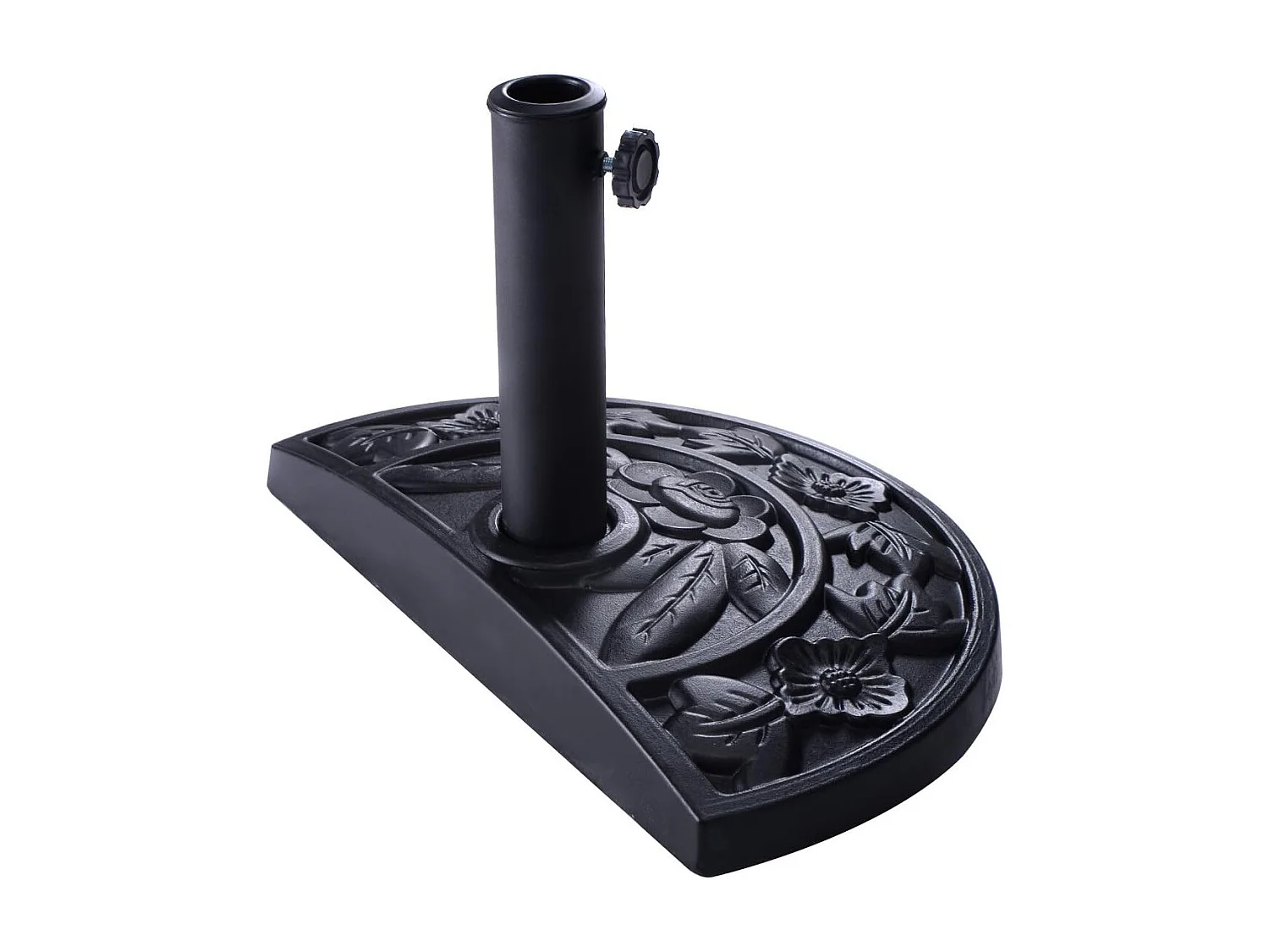 Parasolstandaard marktparasolvoet parasolvoet balkonparasolstandaard parasolstandaard halfrond zwart