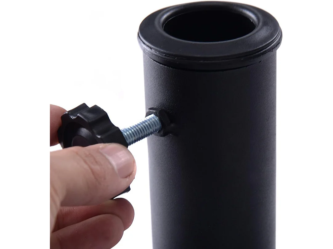 Parasolstandaard marktparasolvoet parasolvoet balkonparasolstandaard parasolstandaard halfrond zwart