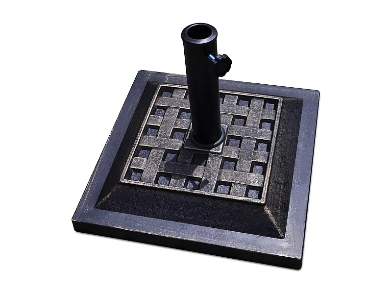 Parasolvoet voor Patio, Zware Parasolvoet voor buiten, Gietijzer parapluhouder voor Tuin Strand, Klassieke Vierkante Paraplu Staand Dek Veranda