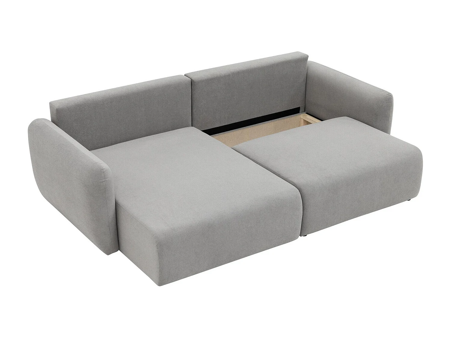 Canapé d'angle Temple 131, Gris, Disponible, 234x140x81cm