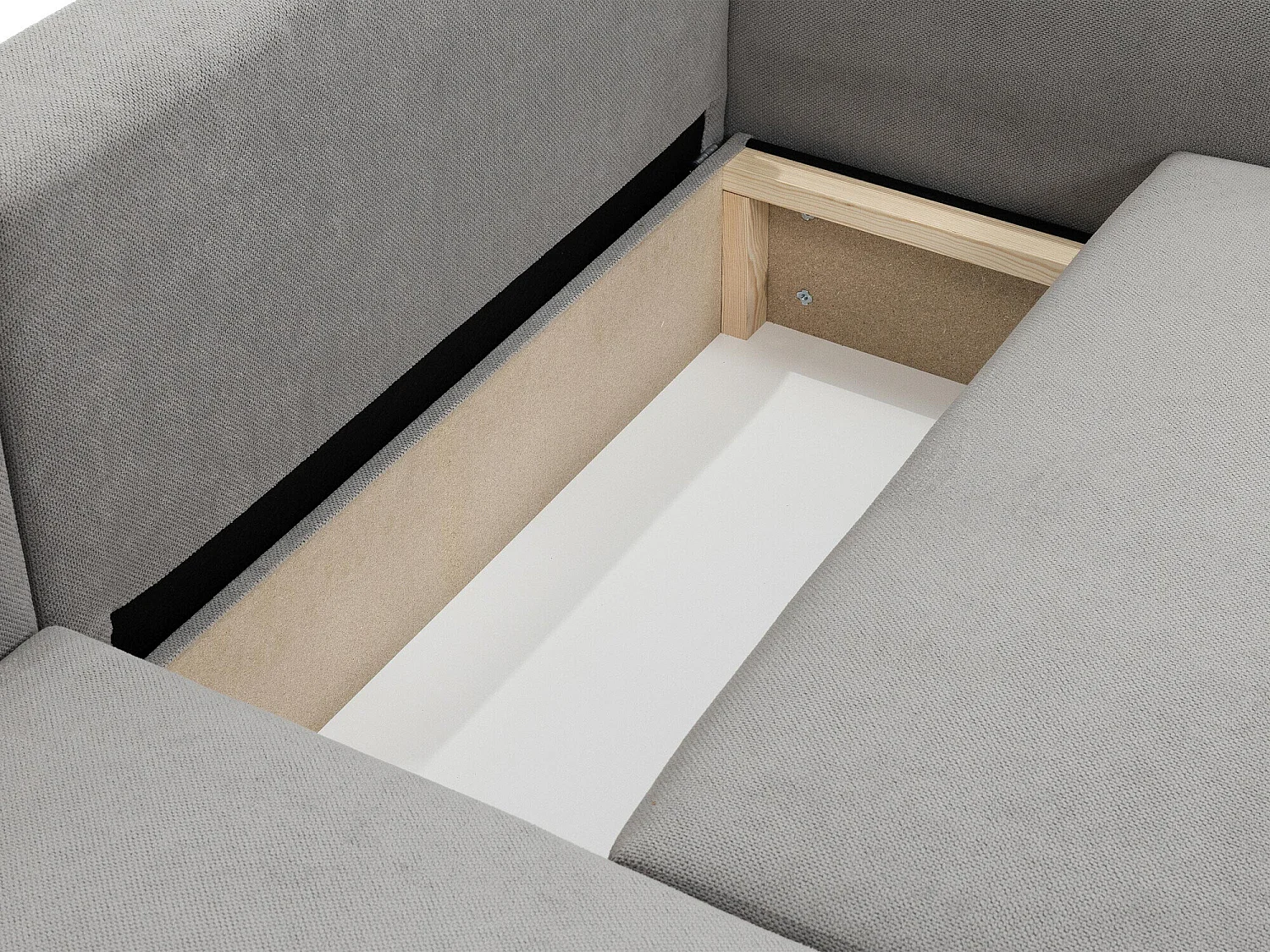 Canapé d'angle Temple 131, Gris, Disponible, 234x140x81cm