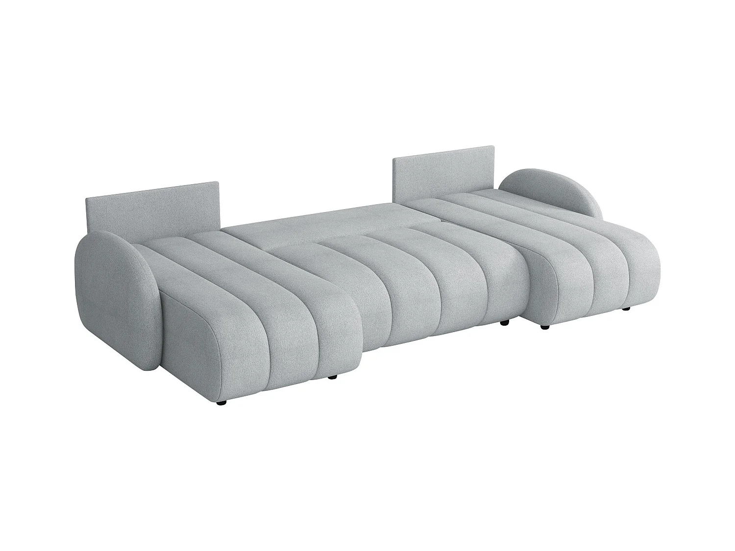 Sofá rinconero Columbus 248, Gris, Función de descanso, Almacenaje, 318x160x88cm