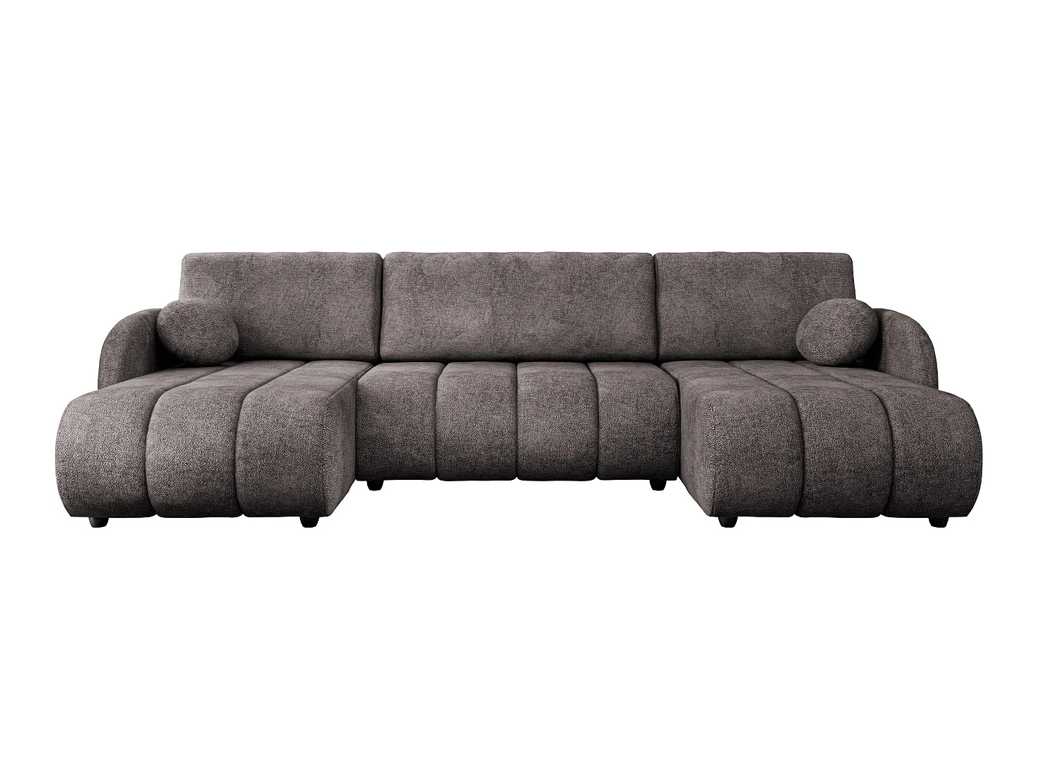 Sofá rinconero Columbus 248, Gris oscuro, Función de descanso