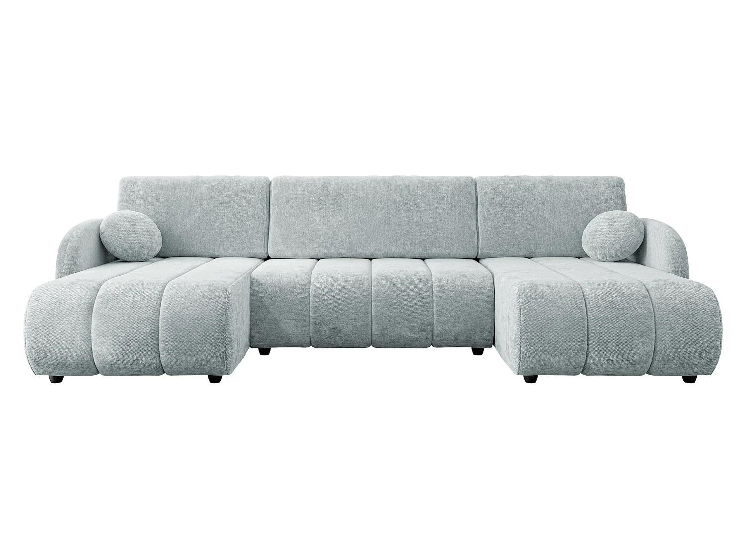 Sofá rinconero Columbus 248, Gris claro, Función de descanso